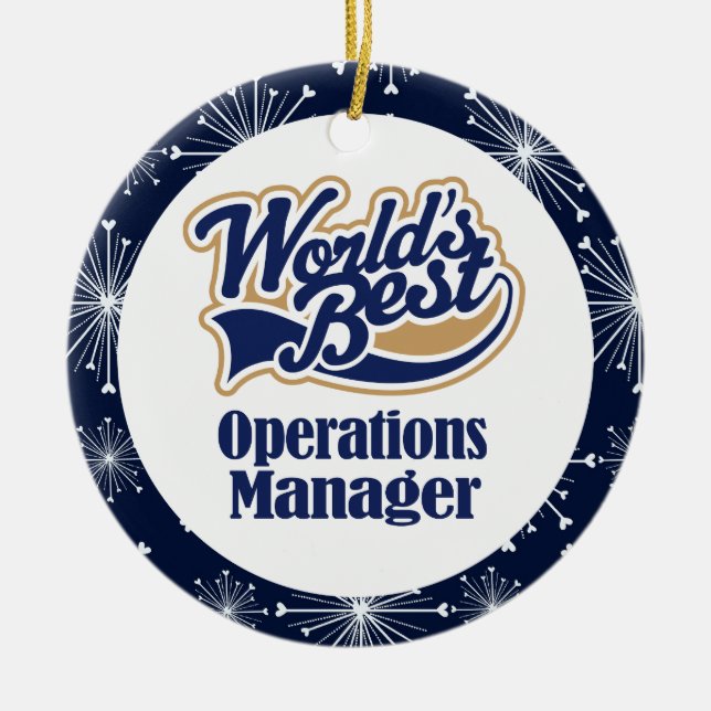 Operations Manager Gift Ornament (Front)