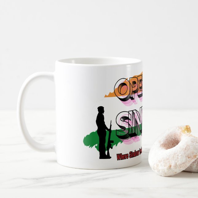 OperationSindoor Coffee Mug (With Donut)