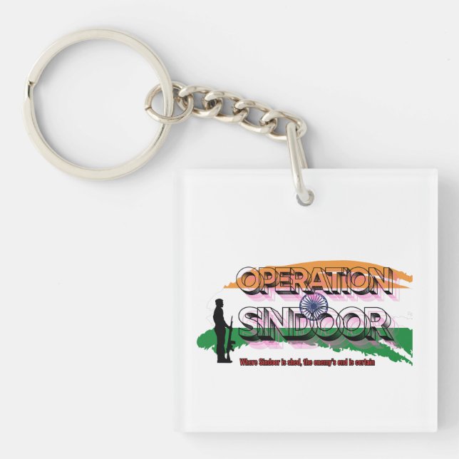 OperationSindoor Key Ring (Front)