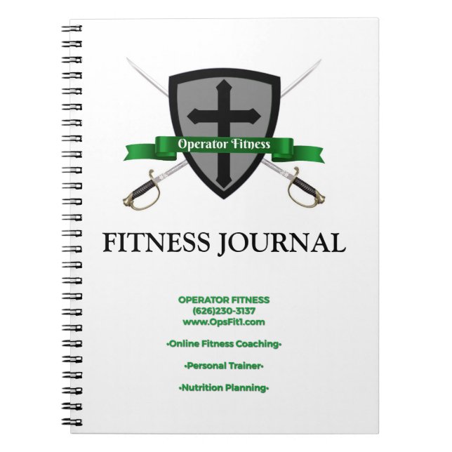 Operator Fitness Journal $12.95 (Front)