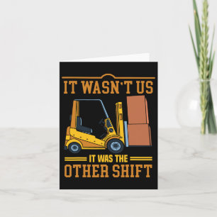 Operator Forklift Driver Fathers Day Funny Forklif Card