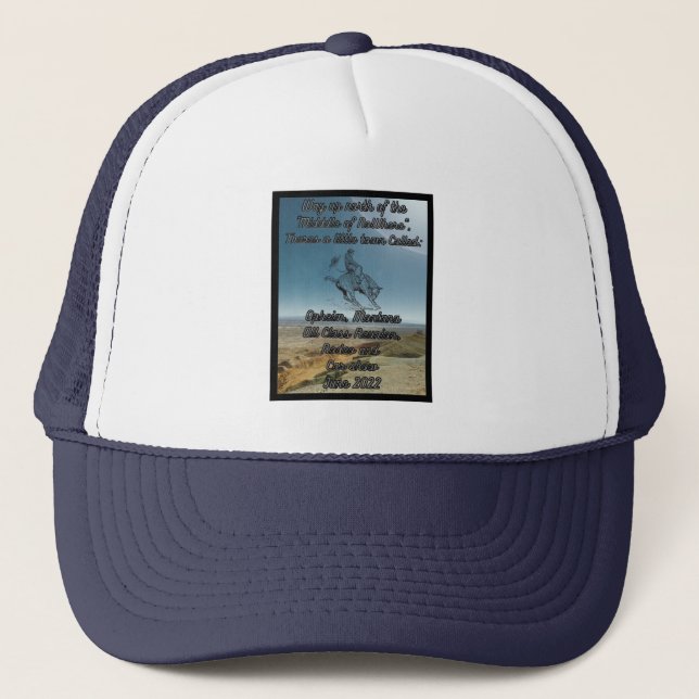 Opheim Montana Reunion 2022  Trucker Hat (Front)