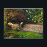 Ophelia, 1851 by John Everett Millais Postcard<br><div class="desc">John Everett Millais - Ophelia,  1851. Sir John Everett Millais was an English painter and illustrator who was one of the founders of the Pre-Raphaelite Brotherhood.</div>