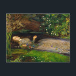 Ophelia, 1851 by John Everett Millais Postcard<br><div class="desc">John Everett Millais - Ophelia,  1851. Sir John Everett Millais was an English painter and illustrator who was one of the founders of the Pre-Raphaelite Brotherhood.</div>