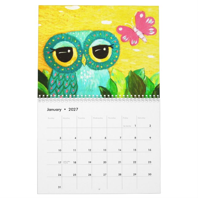 Ophelia 2009 (Non-US) Calendar (Jan 2027)