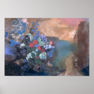 Ophelia among the Flowers, c.1905-8 Poster