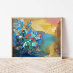 Ophelia Among the Flowers   Odilon Redon Poster