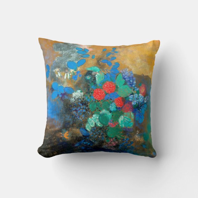 Ophelia among the Flowers, Redon Cushion (Front)