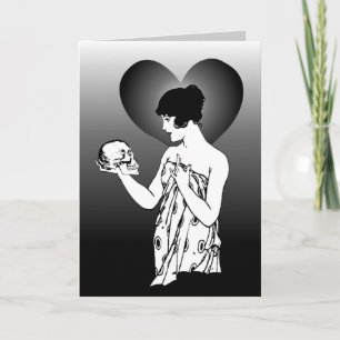 Ophelia and Yorick Fade Greeting Card