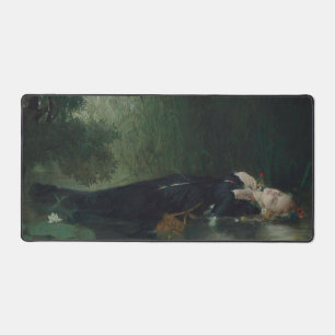 Ophelia Art by Jean Baptiste Bertrand Desk Mat