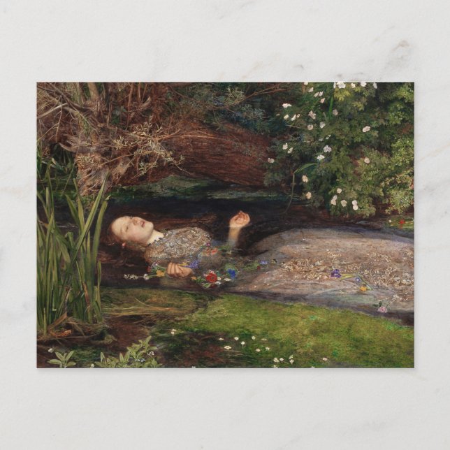 Ophelia by John Everett Millais Postcard (Front)
