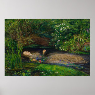 Ophelia by John Everett Millais Poster
