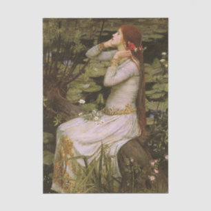 Ophelia by John William Waterhouse Tissue Paper