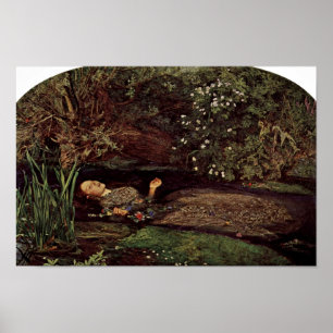 Ophelia By Millais, John Everett (Best Quality) Poster