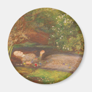 Ophelia by Millais, Vintage Victorian Fine Art Magnet