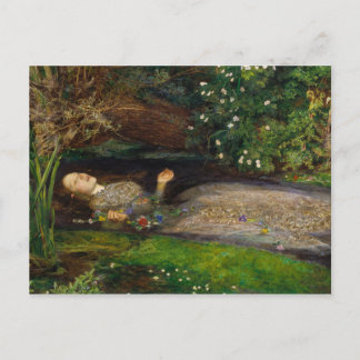 Ophelia, c. 1852 by Sir John Everett Millais Postcard