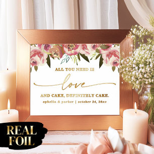Ophelia Elegant Real Foil All You Need is Love Foil Prints