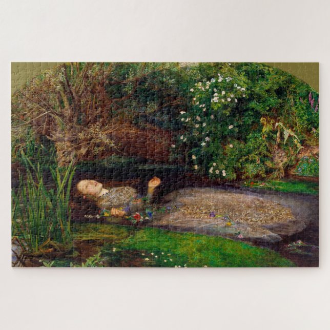 Ophelia, John Everett Millais Jigsaw Puzzle (Horizontal)