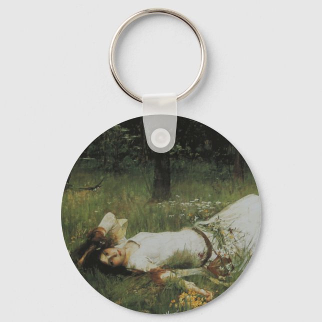 Ophelia [John William Waterhouse] Key Ring (Front)