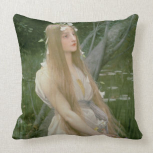 Ophelia (oil on canvas) cushion