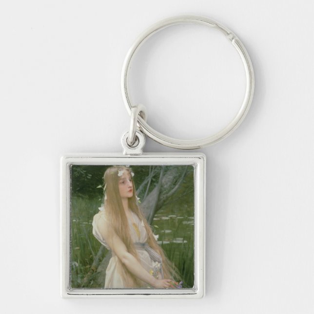 Ophelia (oil on canvas) key ring (Front)