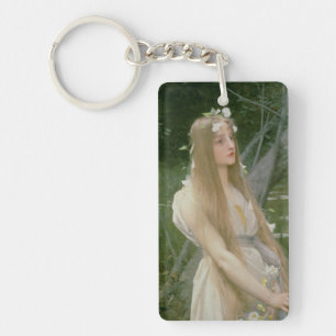 Ophelia (oil on canvas) key ring