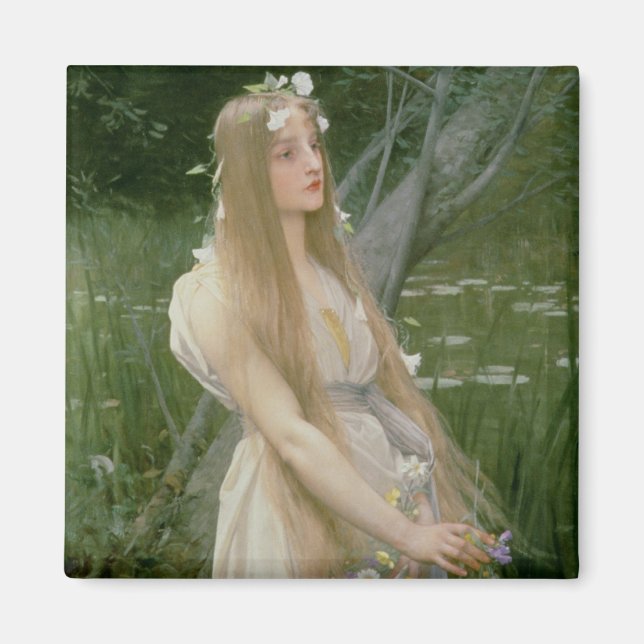 Ophelia (oil on canvas) magnet (Front)