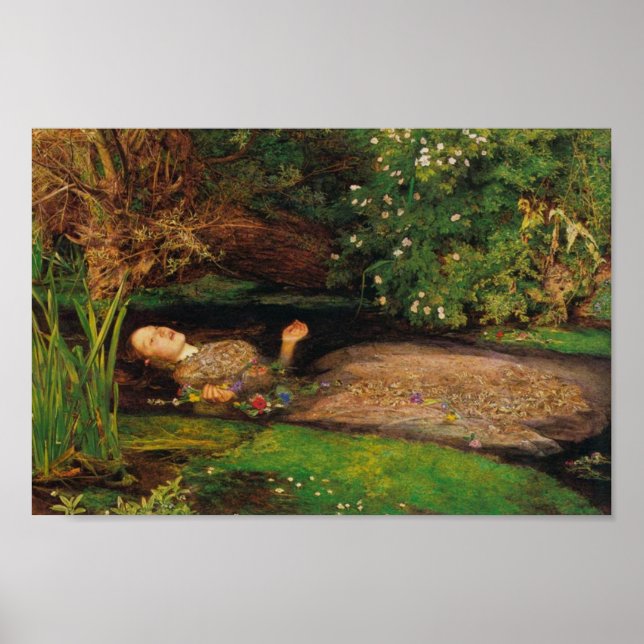Ophelia - Sir John Everett Millais Poster (Front)