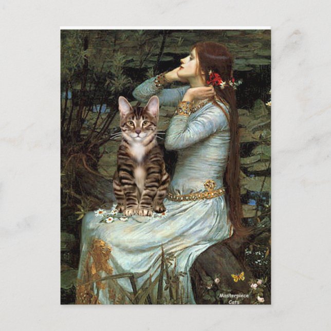 Ophelia - Tabby Tiger cat 30 Postcard (Front)