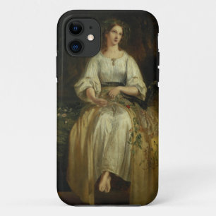 Ophelia weaving her garlands, 1842 (oil on panel) iPhone 11 case