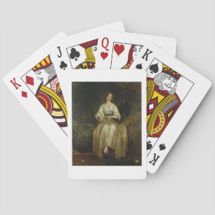 Ophelia weaving her garlands, 1842 (oil on panel) playing cards