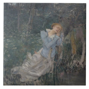 Ophelia (Weeping Woman) (by Jules Bastien-Lepage) Ceramic Tile