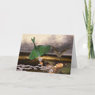 Ophelia With Moths Card