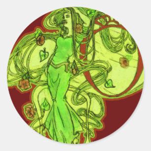 Ophelia's Absinthe Classic Round Sticker
