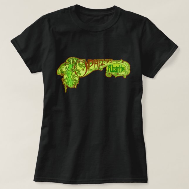 Ophelia's Absinthe T-Shirt (Design Front)