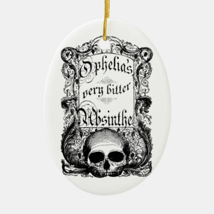 Ophelia's Very Bitter Absinthe Ceramic Ornament