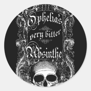 Ophelia's Very Bitter Absinthe Classic Round Sticker
