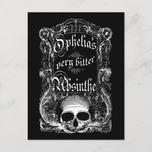 Ophelia's Very Bitter Absinthe Postcard