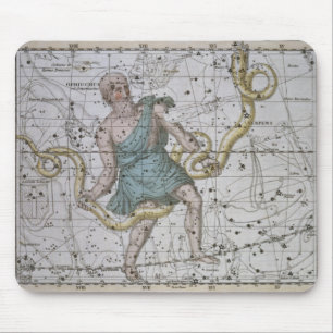 Ophiuchus or Serpentarius, from 'A Celestial Atlas Mouse Pad