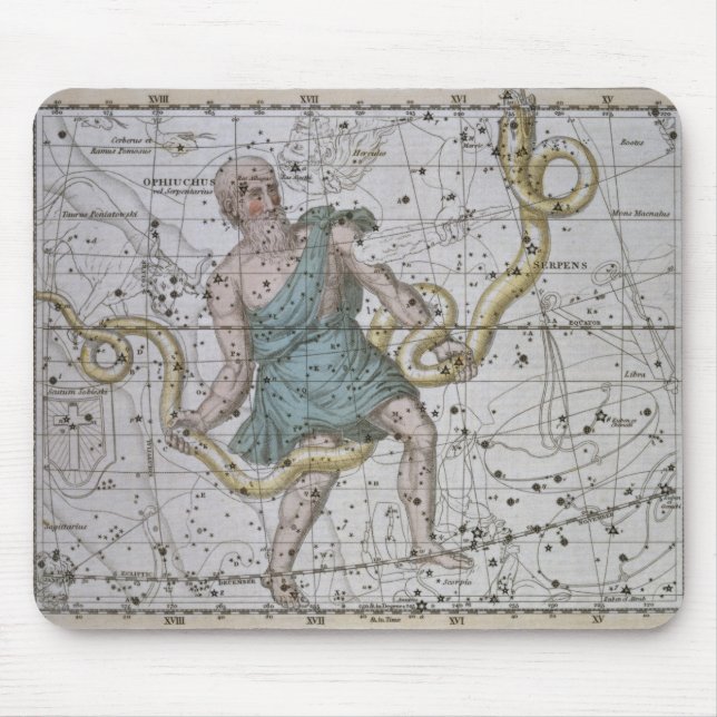 Ophiuchus or Serpentarius, from 'A Celestial Atlas Mouse Pad (Front)
