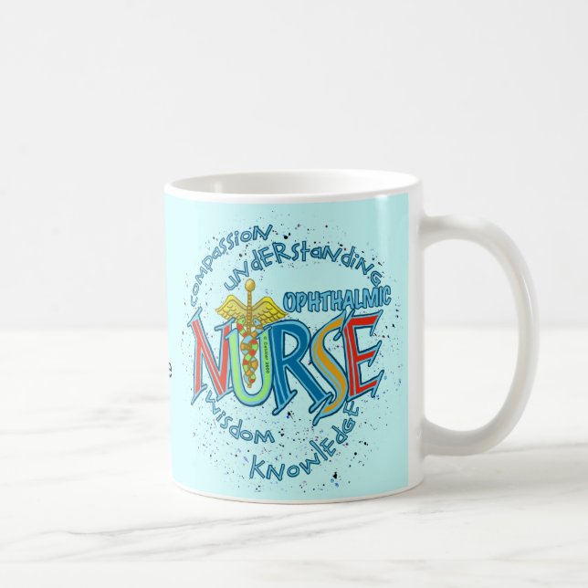 Ophthalmic Nurse Motto  custom nurses mug (Right)