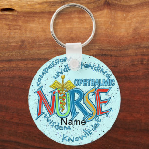 Ophthalmic Nurse Motto keychain