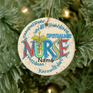Ophthalmic Nurse Motto Ornament