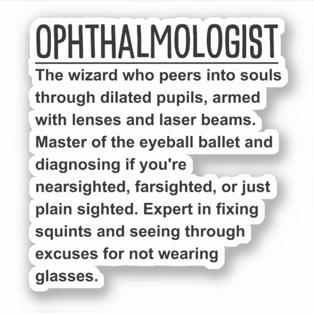 Ophthalmologist  (Front)
