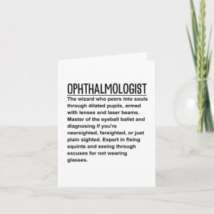 Ophthalmologist  card