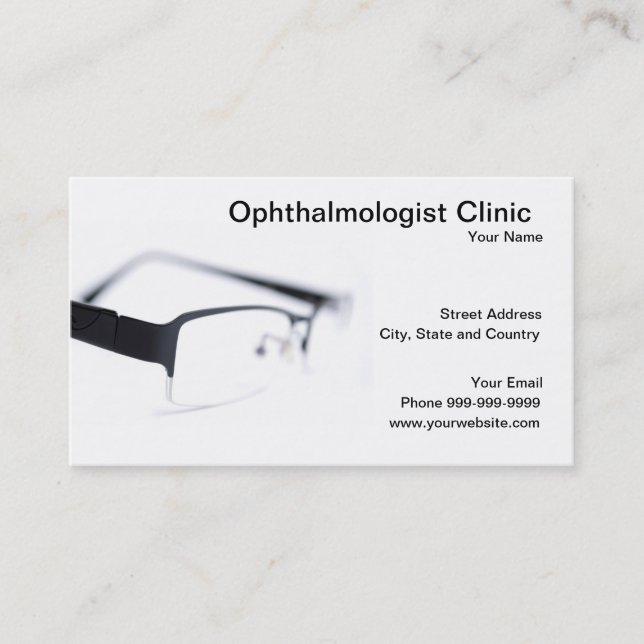 Ophthalmologist clinic business card (Front)