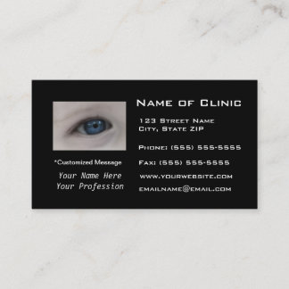 Ophthalmologist Eye Exam Appointment Reminder Card