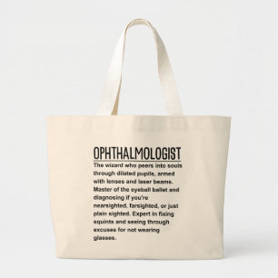 Ophthalmologist  large tote bag