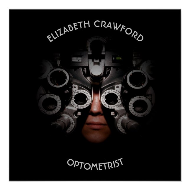 Ophthalmologist Optometrist Optician Test Vision Poster (Front)