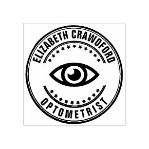 Ophthalmologist Optometrist Optician Test Vision Rubber Stamp